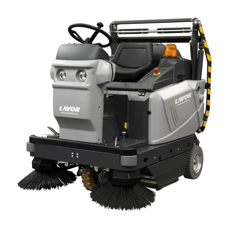 Zamiatarka samojezdna Lavor SWL R 1100 ET BIN UP – 24V / Diesel, 1300 mm, 9700 m²/h, podnoszony zbiornik 150 l